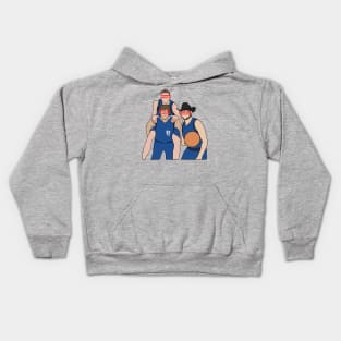 Dirk, Kristaps, And Luka Kids Hoodie